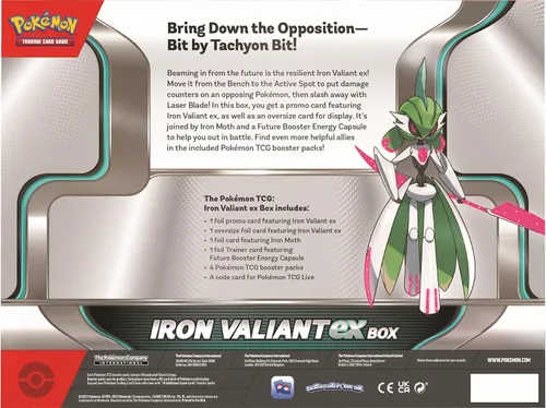 Miniatura 4 de Pokémon TCG: Caja Roaring Moon o Iron Valiant ex (Una al azar)