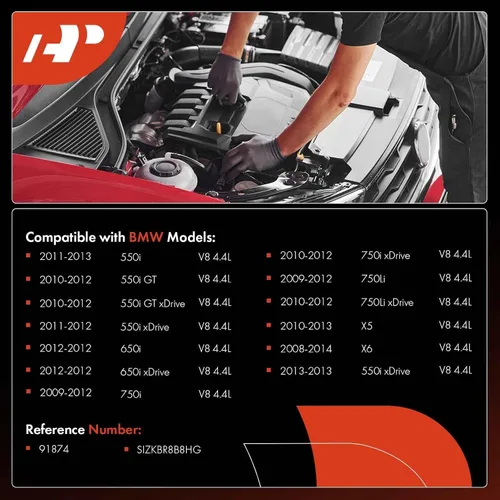Miniatura 2 de A-Premium Bujías de Iridio y Platino Compatibles con BMW X5, 550i F10, 550i GT F10, 550i GT xDrive, 550i xDrive F10, X6, 650i F12, 650i xDrive, 750i