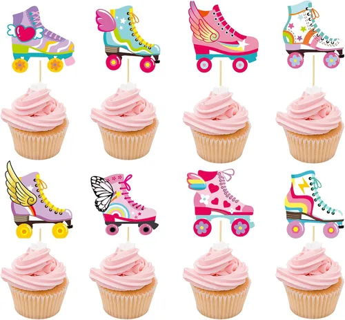 Miniatura 10 de 36 piezas de decoración para cupcakes de avión para niños, decoración para tartas de aviones, baby shower, fiesta de cumpleaños para combatientes