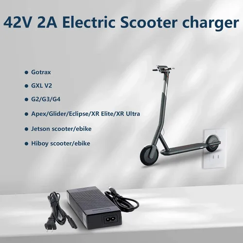Miniatura 2 de Cargador de batería Smarthu 42V 2A para patinete eléctrico. Cargador gotrax. Adecuado para patinete gotrax. GXL V2. Apex. XR Ultra. XR Elite. G3.