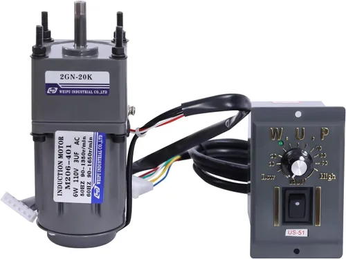 Miniatura 26 de Motor de engranajes eléctrico 120W DC 24V Reductor de engranajes helicoidal Caja de engranajes Motor eléctrico de engranajes RV 50K 35Nm Motor 120W