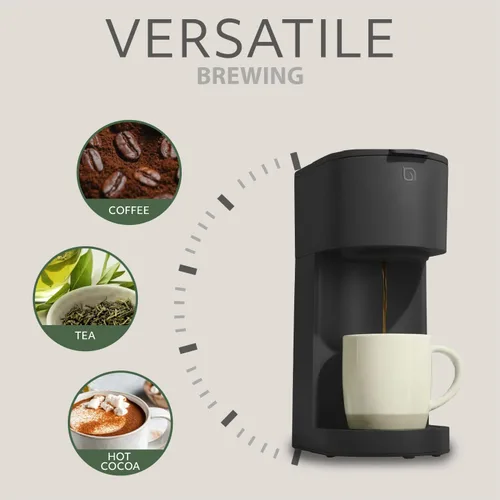 Miniatura 4 de WILLOW K-Cup, cafetera de una sola porción con tamaño de infusión de 6 a 12 onzas y opción de preparación fuerte, cafetera de una sola taza hecha