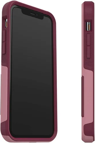 Miniatura 3 de OtterBox - Funda para iPhone 11, serie Commuter Pro Max CUPIDS WAY (ROSA ROMADO/ROJO PLUM)