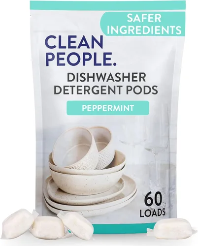 Miniatura 19 de The Clean People Cápsulas para lavavajillas – Corta la grasa y enjuaga con brillo reluciente – Sin residuos – Cápsulas para lavavajillas sin