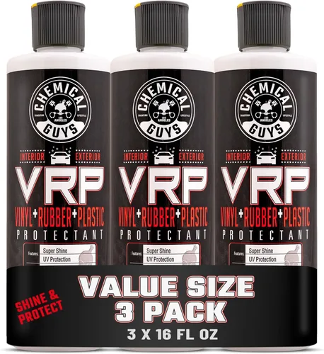Miniatura 7 de Chemical Guys VRP Acondicionador de Vinilo, Goma y Plástico - Acondicionador de Neumáticos, No Graso, Brillo Seco al Tacto para Neumáticos, Molduras