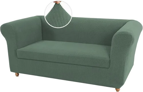 Miniatura 34 de UNBBRRL Funda de sofá Chesterfield de jacquard elástico, fundas de cojín gruesas para sofá, protector de muebles para sala de estar