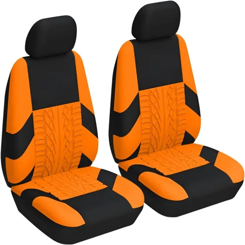 Miniatura 8 de BESULEN Fundas de asiento delantero de automóvil, 2 piezas protectores de asiento de cubo de poliéster, suaves y transpirables, cojines de asiento