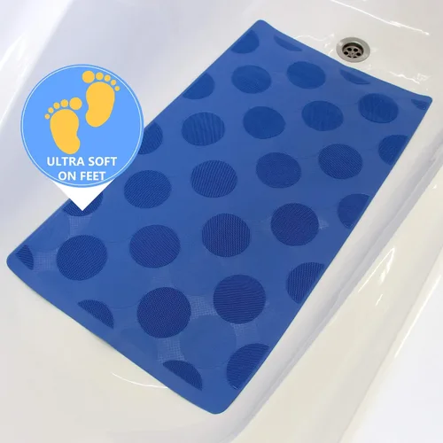 Miniatura 2 de SafeLand - Tapete antideslizante para baño, ducha, bañera, material TPR, ecológico, sin PVC, lavable a máquina, sin olor, con potentes ventosas