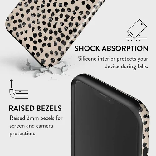 Miniatura 5 de BURGA - Funda compatible con iPhone 12, apta para carga inalámbrica, carcasa rígida híbrida de 2 capas + funda de silicona, resistente, ajuste
