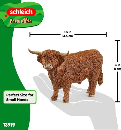 Miniatura 5 de Schleich Farm World - Figura de vaca Braunvieh - Juguete de animal de granja altamente detallado y duradero, juego divertido y educativo para niños