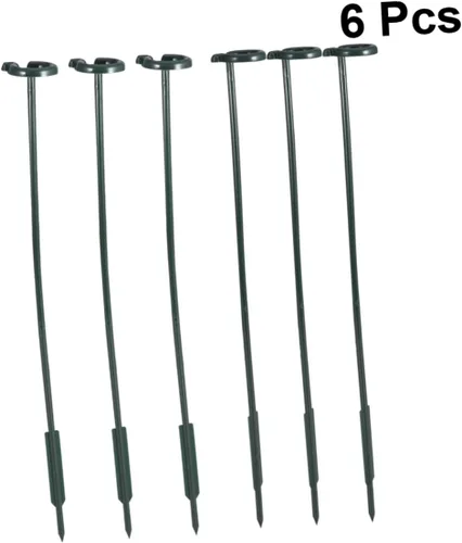 Miniatura 6 de 6 estacas de soporte para orquídeas, palos de soporte de plantas verdes para plantas en maceta, flores, verduras, evita que se doblen y se rompan