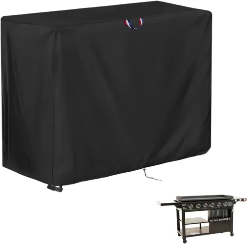 Miniatura 18 de Cubierta de parrilla de 48 pulgadas para parrilla Blackstone, cubiertas impermeables para exteriores para parrilla superior plana, cubierta