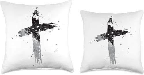 Miniatura 3 de Anti Religion Satan Luzifer 666 Lucifer Occult Gothic Throw Pillow