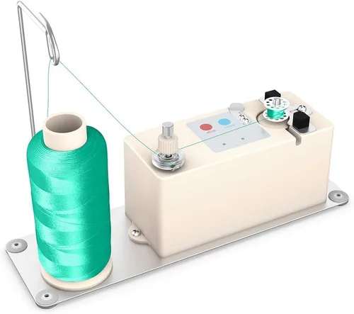 Miniatura 2 de XBA Bobinadora de bobina, bobinadora automática portátil, bobinadora de bobina eléctrica con soporte de hilo de carrete para máquinas de coser