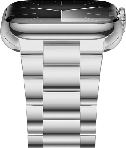 Miniatura 13 de iiteeology Correa ligera de acero inoxidable diseñada para Apple Watch Series 1-11, 42mm, 41mm, 40mm, 38mm, SE2 y SE3, reemplazo de correas iWatch