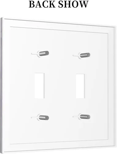 Miniatura 1325 de Placa Decorativa de Pared de Granja Rústica con Cuerno de Madera para Puerta de Granero 1 Banda Duplex Cubiertas de Toma Eléctrica Soltera