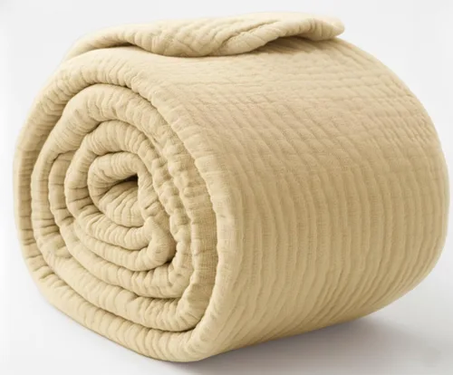 Miniatura 14 de Manta KyraHome de muselina 100 % orgánica para sofá, transpirable, súper suave, 100 % algodón, acogedora, ligera, cálida, suave, para todas