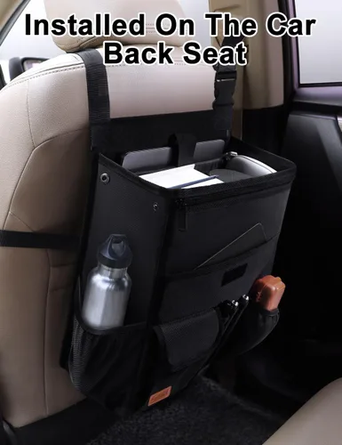 Miniatura 8 de Smof Organizador de automóvil para asiento delantero, organizador de almacenamiento de asiento de automóvil colgante para oficina, niños, camión