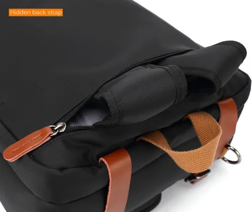 Miniatura 7 de CoolBELL Mochila convertible tipo mensajero, bolsa de hombro, funda para laptop, bolso de mano, maletín de negocios, mochila de viaje