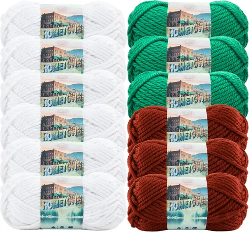Miniatura 79 de Lion Brand Yarn Hometown - Ovillo de lana súper voluminoso para tejer, ganchillo y manualidades, 1 unidad, Phoenix Azalea