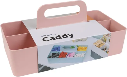 Miniatura 17 de BLUE GINKGO - Organizador apilable pequeño para baño, oficina, manualidades o suministros escolares, transportador portátil hecho en Corea Azul
