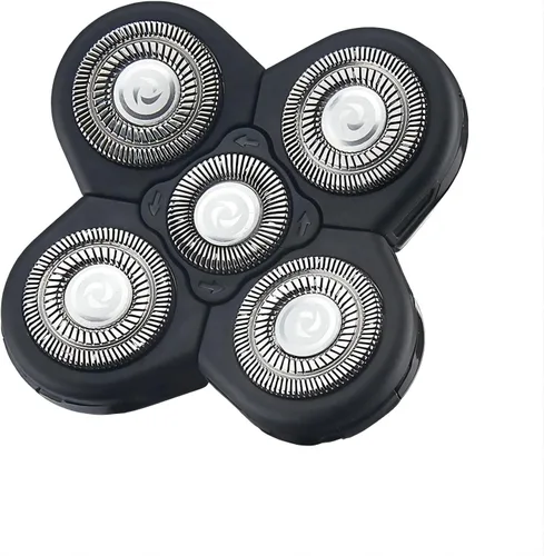 Miniatura 3 de Cabezas de repuesto para afeitadoras eléctricas para hombre, 5 en 1, reemplazables, alternativa, flotante, lavable, cabeza recortadora de cuchillas