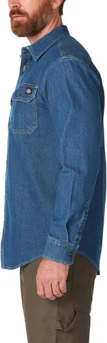 Miniatura 2 de Dickies Camisa de tela vaquera flexible de manga larga para hombre