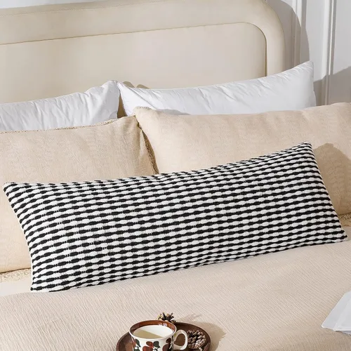 Miniatura 27 de AmHoo Juego de 2 fundas de almohada decorativas de chenilla estilo bohemio, funda de almohada con borlas para sofá, cama, dormitorio, sala de estar
