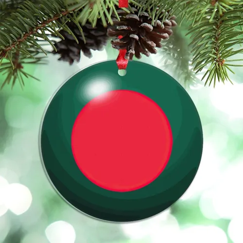 Miniatura 27 de Bandera de Cabo Verde, decoración para árbol de Navidad, bola 3D, recuerdo de la ciudad del país, adornos de Navidad personalizados, decoración