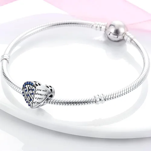 Miniatura 3 de NARMO Dijes de plata de ley 925 con diseño de mariposa para pulseras