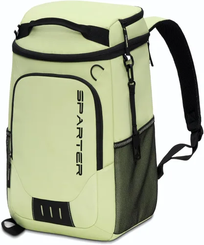 Miniatura 17 de SPARTER - Mochila enfriadora aislada a prueba de fugas para 33/49 latas, bolsa térmica con 2 compartimentos aislados, mochila de playa, viaje, Azul
