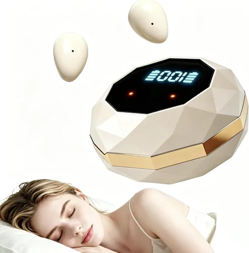 Miniatura 11 de Auriculares para dormir de lado, mini Bluetooth inalámbrico invisible 5.4, auriculares para dormir con pantalla LED, auriculares pequeños