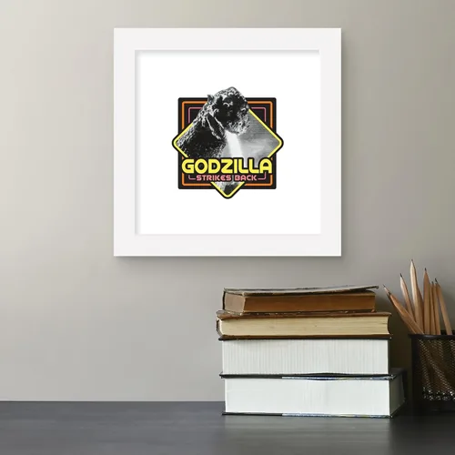 Miniatura 4 de Trends International Gallery Pops Godzilla - Póster de pared de Godzilla Strikes Back, 12.00 x 12.00 pulgadas, versión de marco blanco