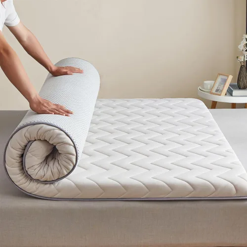 Colchón de futón japonés plegable para dormir, para viajes/tatami/campamento/piso, tapete portátil para dormir, colchón de invitados (gris, 35 x 75