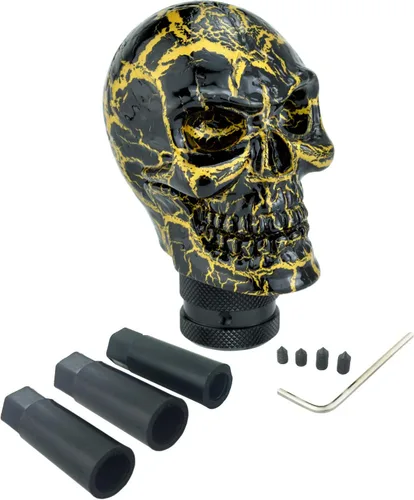 Pomo de palanca de cambios de carreras de esqueleto para coche, palanca de cambios de calavera, se adapta a la mayoría de transmisiones automáticas