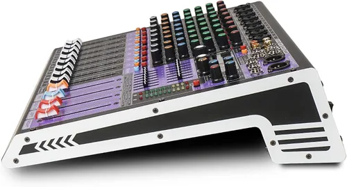 Miniatura 4 de Sound Town Mezclador de audio profesional de 8 canales con 99 DSP, USB MP3 Bluetooth, ecualizador dual de 7 bandas, alimentación fantasma de 48V
