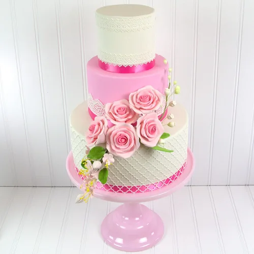 Miniatura 6 de Global Sugar Art Arbusto rosa rosa azúcar pastel flores grandes, alambre grande, 8 unidades por Chef Alan Tetreault
