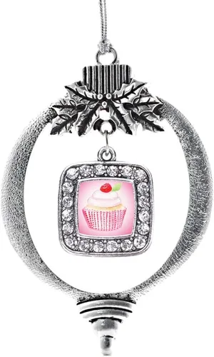 Miniatura 48 de Inspired Silver - Nana púrpura - Adorno de Navidad plateado - Adorno cuadrado para árbol de Navidad con circonita cúbica - Decoración colgante