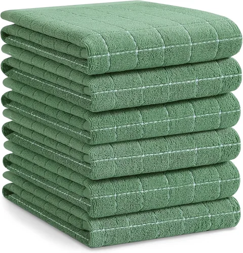 Miniatura 43 de Homaxy Paños de cocina 100% algodón de felpa, toallas de cocina ultra suaves y absorbentes para la cocina, adecuadas para secar y lavar platos