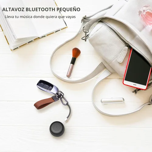 Miniatura 5 de LEICEX Mini Altavoz Bluetooth, Pequeños Altavoces Portátiles Bluetooth 5.0 Perfectos para Interiores y Exteriores (Negro)