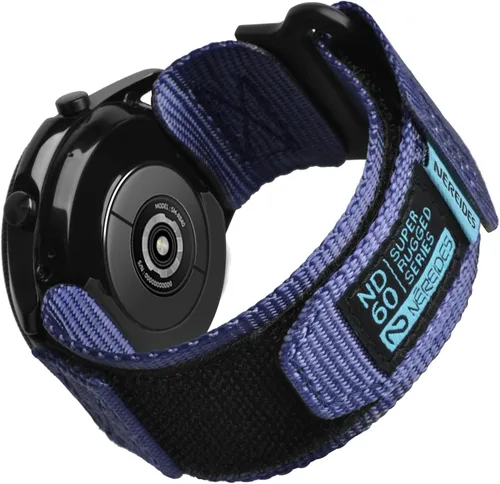Miniatura 11 de Nereides Correa de reloj de nailon de 0.866 in compatible con Garmin Vivoactive 4/Forerunner 255 265 570/Venu 4 3 2, compatible con Amazfit GTR 4 3