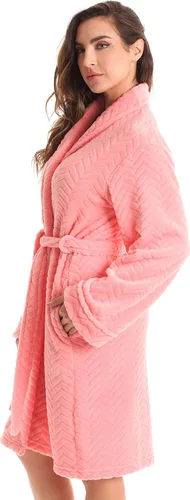 Miniatura 2 de Just Love Velour Chevron Texture Bath Robes for Women