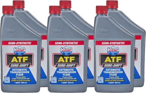 Lucas Oil 10052-PK6 Líquido de transmisión automática semisintético - 1 cuarto de galón, paquete de 6