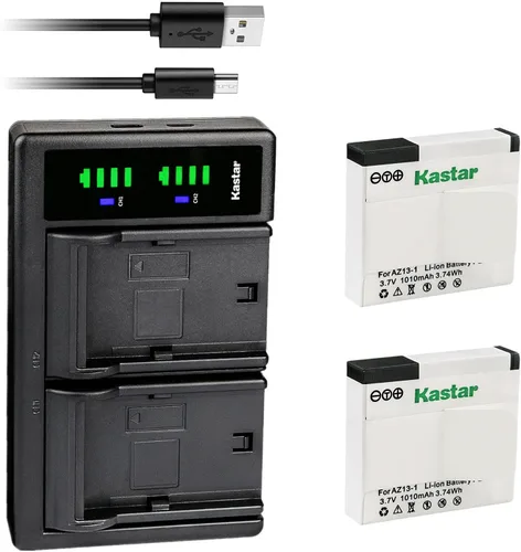 Miniatura 5 de Kastar Cargador de batería USB LTD2 compatible con Xiaomi YI AZ13-1, AZ13-2 batería, cámara de acción Xiaomi Yi, cámara de acción Yi 1, Xiaomi