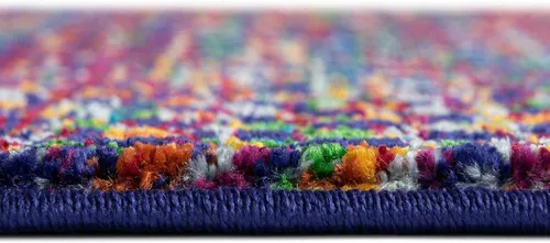 Miniatura 4 de Unique Loom Calypso Collection - Alfombra rectangular de 2 x 3 pies, color azul y multicolor