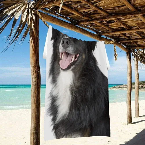 Miniatura 4 de Shapoo Toalla de playa con foto personalizada, foto personalizada/fondo/texto, divertida toalla de baño de microfibra personalizada para Una foto