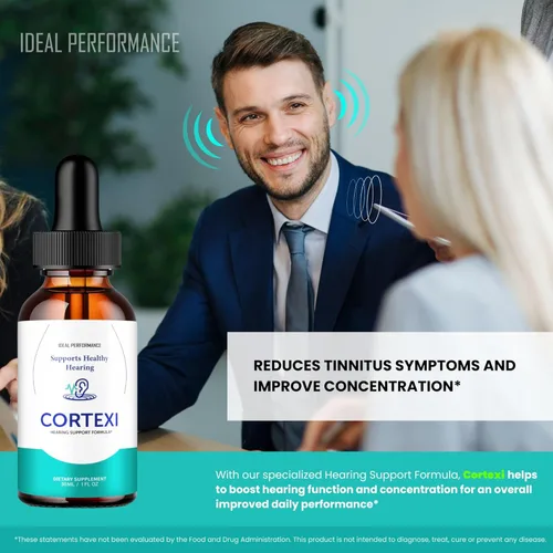 Miniatura 6 de IDEAL PERFORMANCE Cortexi - Alivio de tinnitus para gotas de oído zumbido, suplemento de apoyo auditivo Cortexi, gotas líquidas, máxima fuerza