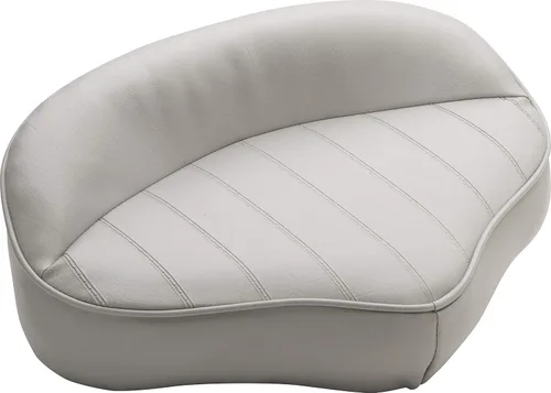 Attwood 98505GY Asiento de fundición, exterior de vinilo de grado marino, asiento universal, 15 pulgadas de ancho x 11 pulgadas de profundidad x 6