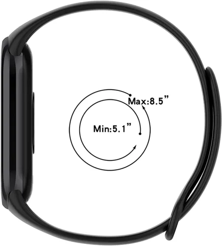 Miniatura 5 de Paquete de 6 correas de repuesto compatibles con Mi Band, 8 correas ajustables de silicona suave, correa de reloj inteligente para mujeres y hombres