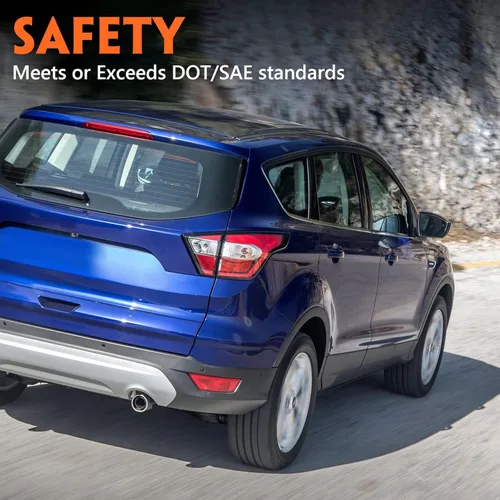 Miniatura 6 de FIONE Ensamble de luz trasera Compatible con Ford Escape 2017 2018 2019 Luz trasera de repuesto lámpara interior trasera lado del pasajero derecho